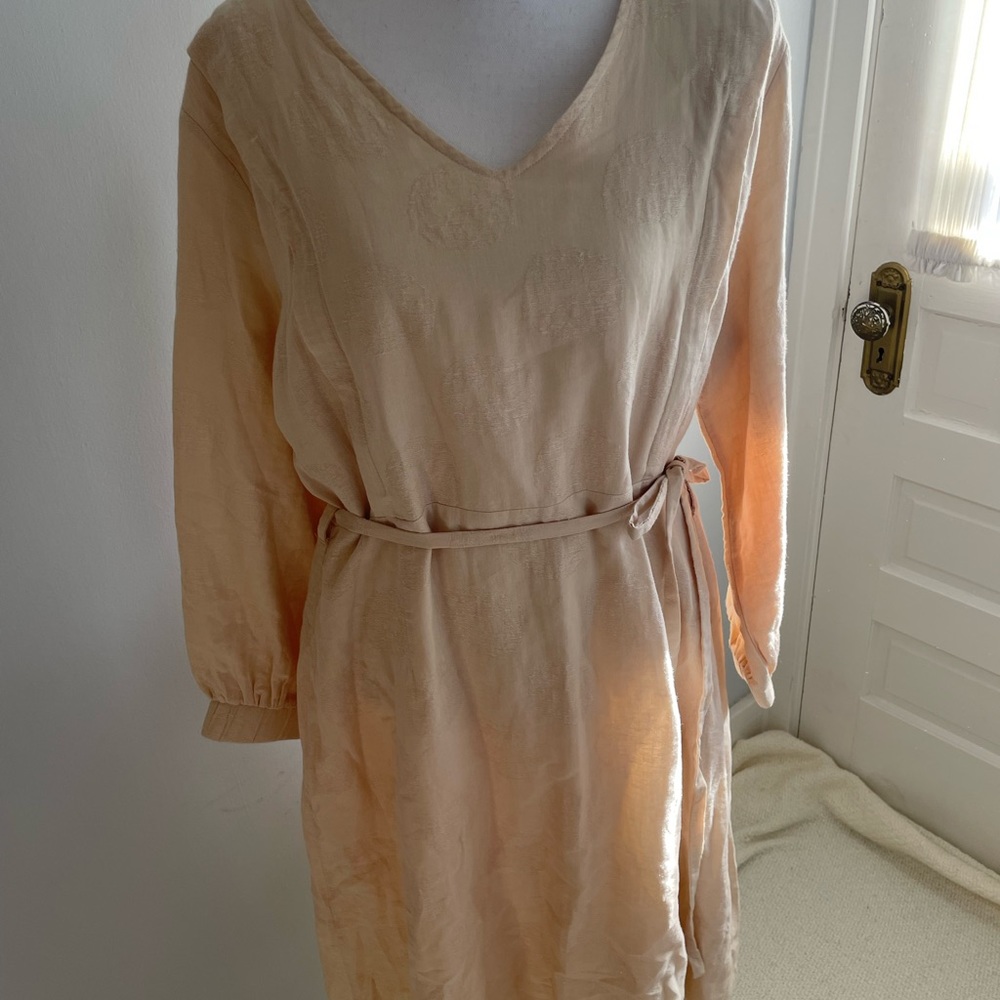 Roolee Mom nursing breastfeeding linen blend midi dress wedding guest date night
